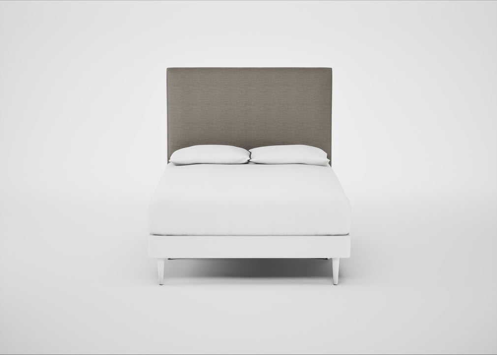 Newman Headboard Double / Broad Weave Pebble