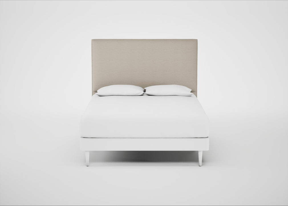 Newman Headboard King / Broad Weave Putty