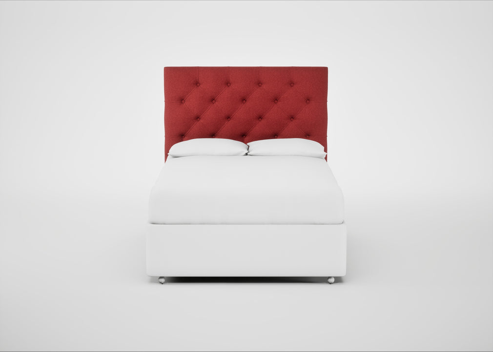 Balmoral Headboard Double / Melton Wool Red Oxide