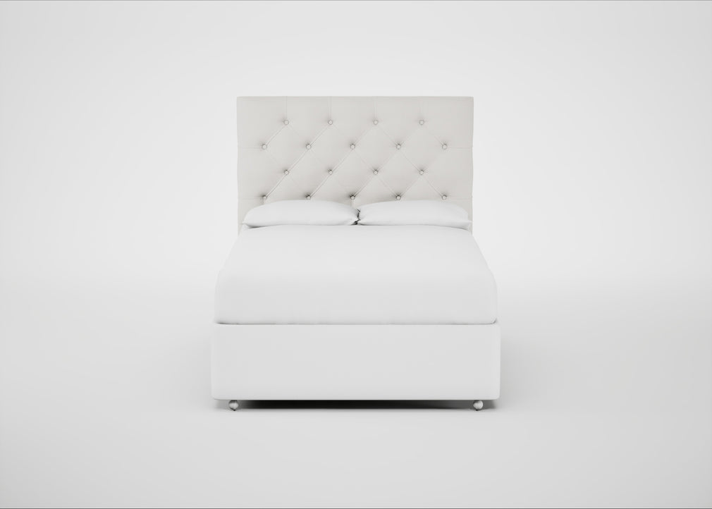 Balmoral Headboard Double / Capelo Linen-Cotton Sea Salt