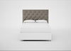 Balmoral Headboard King / Broad Weave Pebble