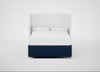 Deep Divan Bed Base Double / 2 Footend / Broad Weave Lagoon