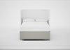 Deep Divan Bed Base Double / 2 Footend 2 Continental / Melton Wool Limestone