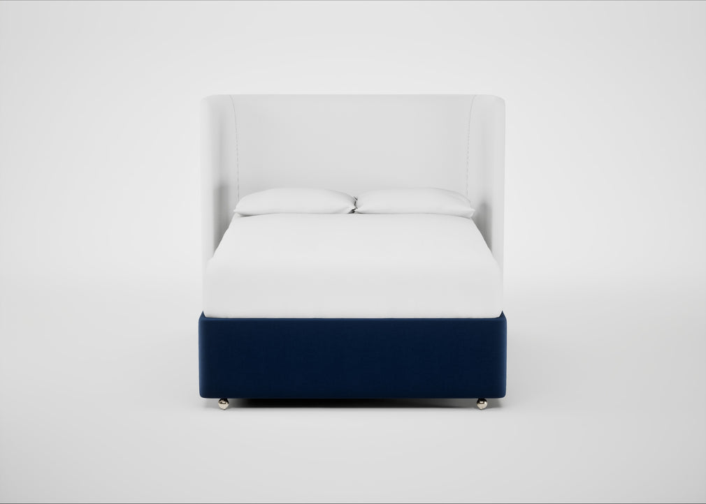 Deep Divan Bed Base Double / 2 Footend / Velvet Midnight