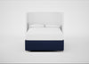 Deep Divan Bed Base Double / 2 Footend / Melton Wool New Navy