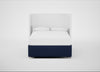 Deep Divan Bed Base Double / 2 Footend 2 Continental / Melton Wool New Navy