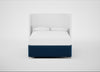 Deep Divan Bed Base Double / 2 Footend / Velvet Petrol