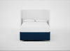 Deep Divan Bed Base Double / 2 Footend 2 Continental / Velvet Petrol