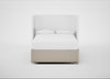 Deep Divan Bed Base Double / 2 Footend 2 Continental / Broad Weave Putty