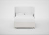 Deep Divan Bed Base Double / 2 Footend / Capelo Linen-Cotton Sea Salt