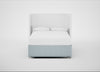 Deep Divan Bed Base Double / 2 Footend / Capelo Linen-Cotton Sea Shanty