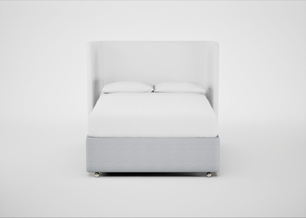 Deep Divan Bed Base Double / 2 Footend / Broad Weave Tin