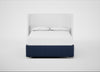 Deep Divan Bed Base King / 2 Footend / Capelo Linen-Cotton Inkspot