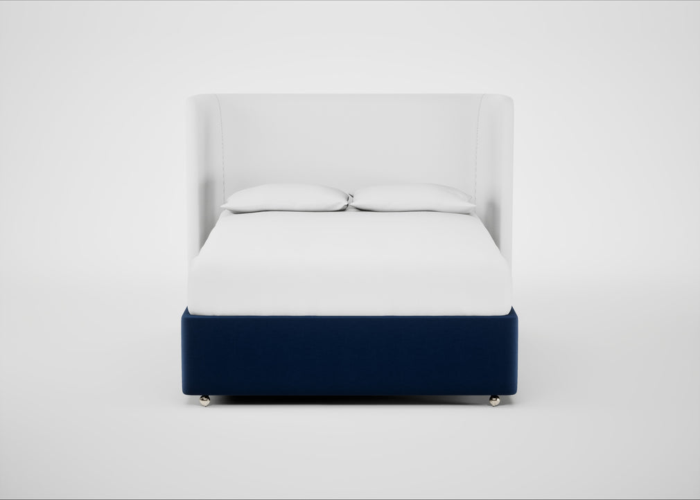 Deep Divan Bed Base King / 2 Footend / Velvet Midnight