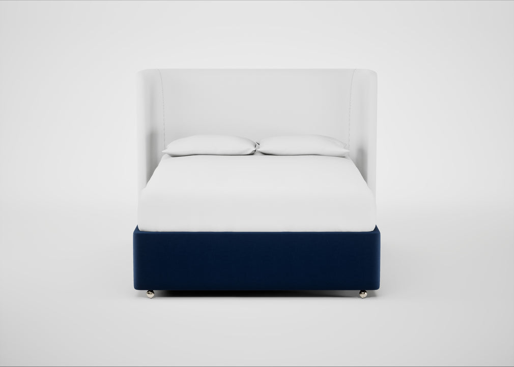 Deep Divan Bed Base King / 2 Footend 2 Continental / Velvet Midnight