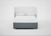 Deep Divan Bed Base King / 2 Footend 2 Continental / Capelo Linen-Cotton Mineral