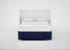 Deep Divan Bed Base King / 2 Footend 2 Continental / Melton Wool New Navy