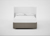 Deep Divan Bed Base King / 2 Footend / Broad Weave Pebble