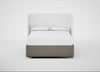 Deep Divan Bed Base King / 2 Footend 2 Continental / Broad Weave Pebble