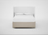 Deep Divan Bed Base King / 2 Footend / Broad Weave Putty