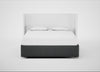Deep Divan Bed Base Super King / 2 Footend / Melton Wool Granite