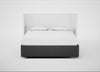 Deep Divan Bed Base Super King / 2 Footend 2 Continental / Melton Wool Granite