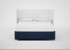Deep Divan Bed Base Super King / 2 Footend / Capelo Linen-Cotton Inkspot