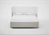 Deep Divan Bed Base Super King / 2 Footend / Melton Wool Limestone