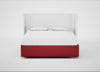 Deep Divan Bed Base Super King / 2 Footend 2 Continental / Melton Wool Red Oxide