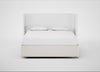 Deep Divan Bed Base Super King / 2 Footend / Capelo Linen-Cotton Sea Salt