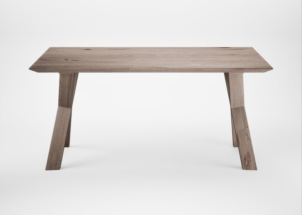 Bespoke Dining Table Oslo Grey Oiled Oak / 160cm / 100cm