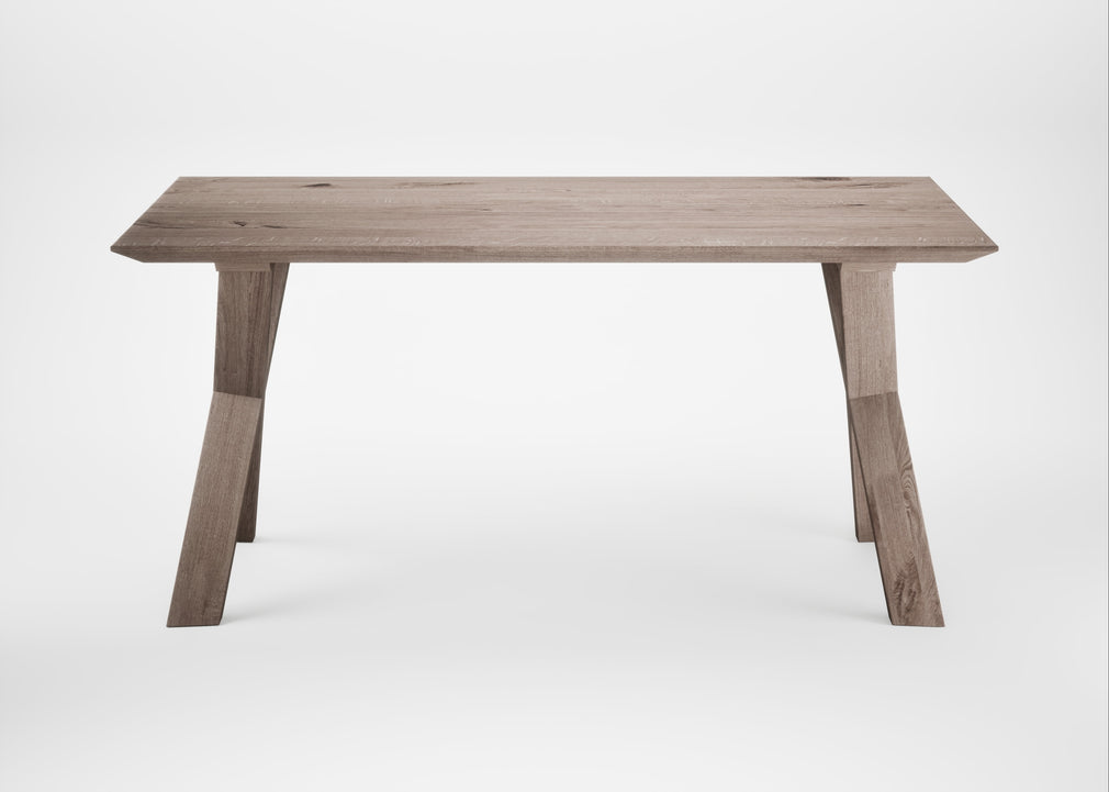 Bespoke Dining Table Oslo Grey Oiled Oak / 160cm / 90cm