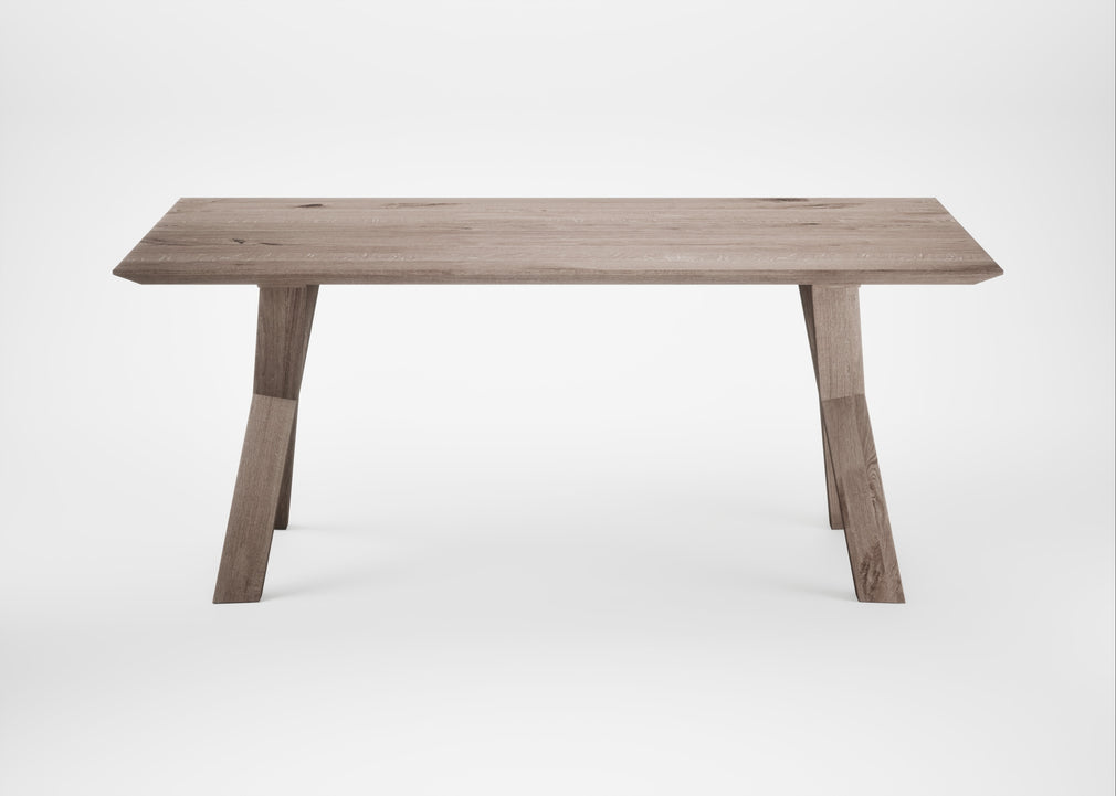 Bespoke Dining Table Oslo Grey Oiled Oak / 180cm / 100cm