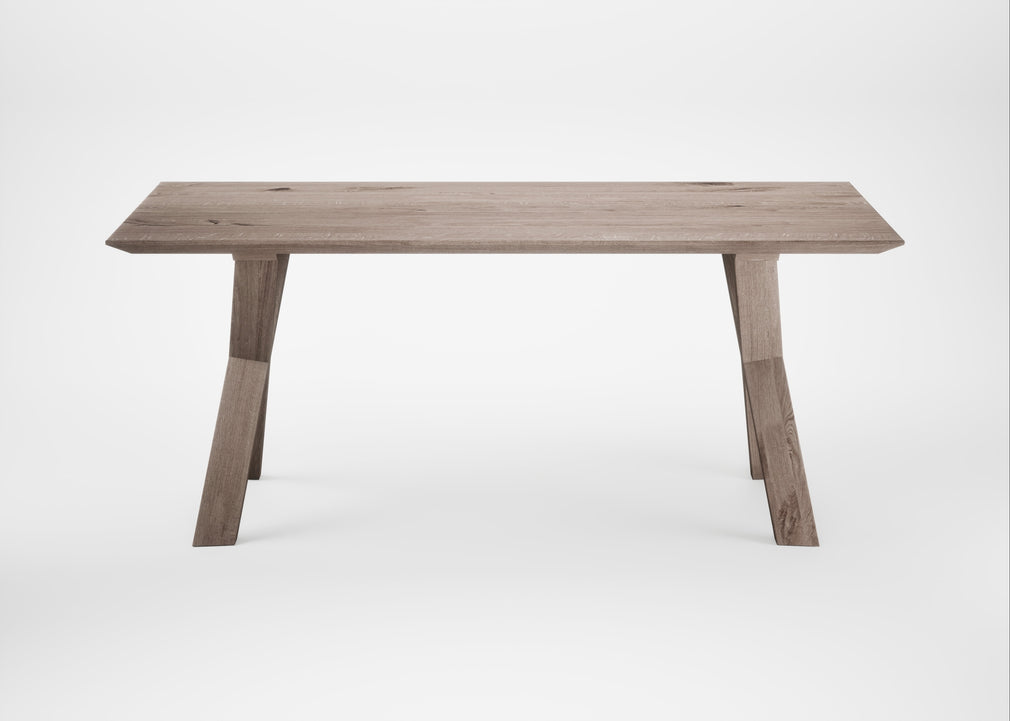 Bespoke Dining Table Oslo Grey Oiled Oak / 180cm / 90cm