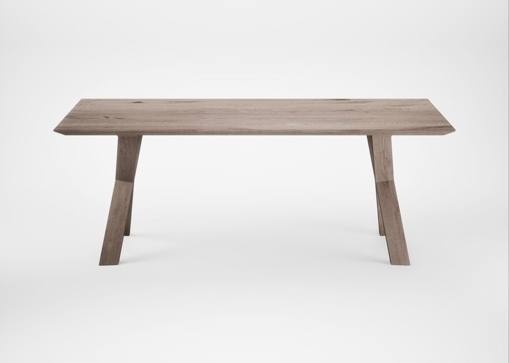 Bespoke Dining Table Oslo Grey Oiled Oak / 200cm / 100cm