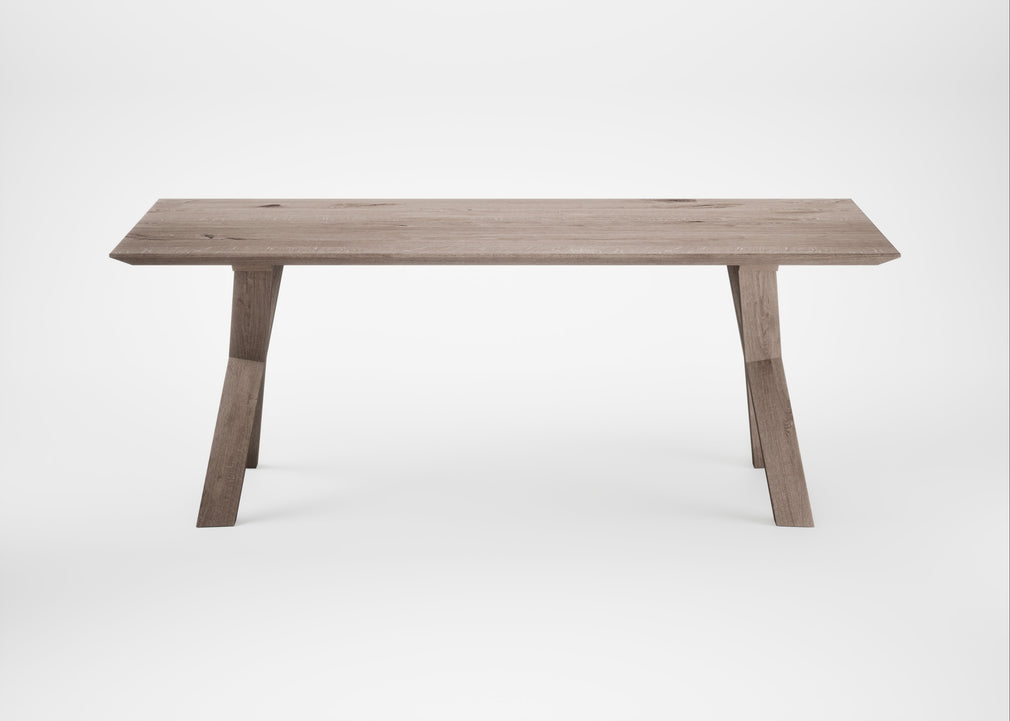 Bespoke Dining Table Oslo Grey Oiled Oak / 200cm / 90cm