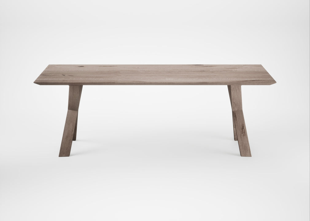 Bespoke Dining Table Oslo Grey Oiled Oak / 220cm / 100cm