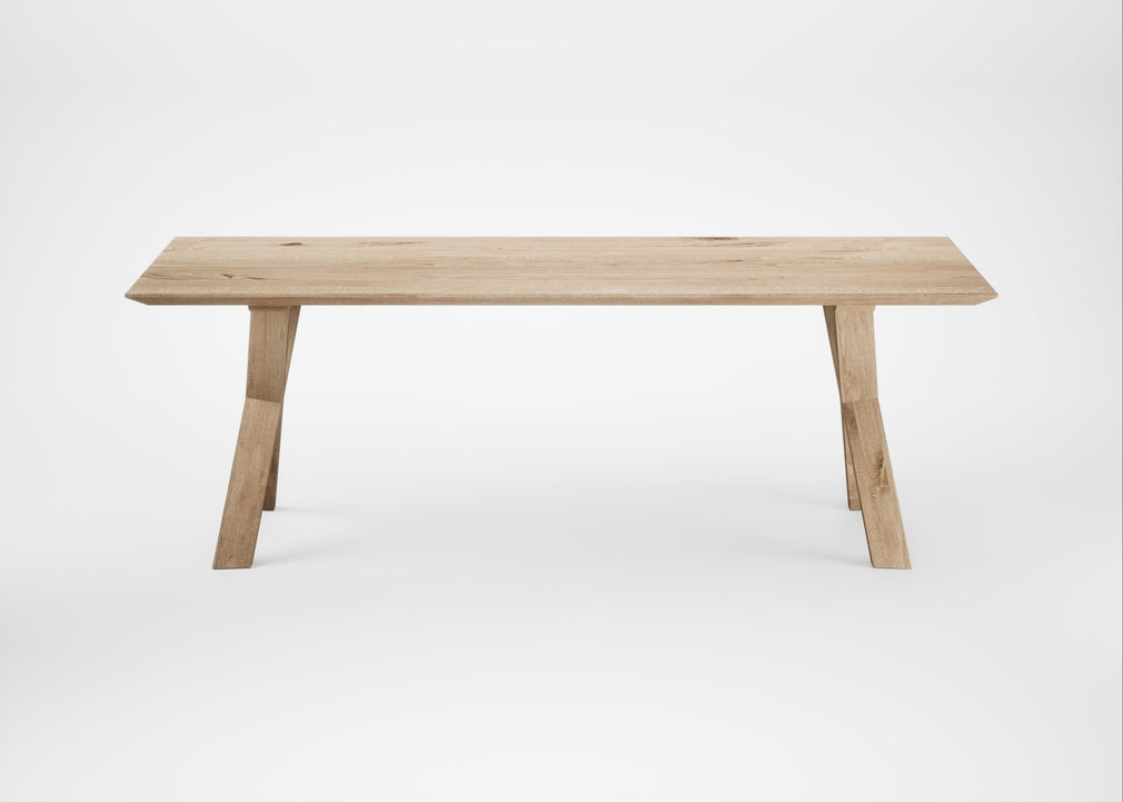 Bespoke Dining Table Oslo Blonde Oiled Oak / 220cm / 90cm