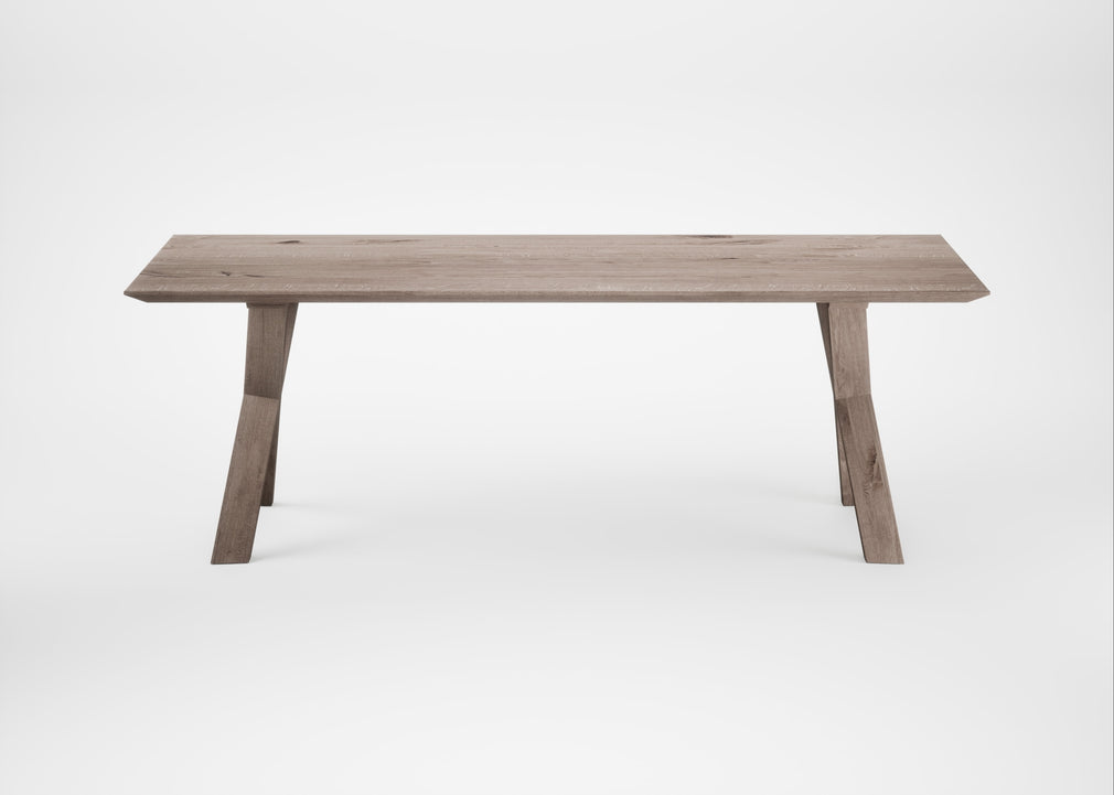 Bespoke Dining Table Oslo Grey Oiled Oak / 220cm / 90cm