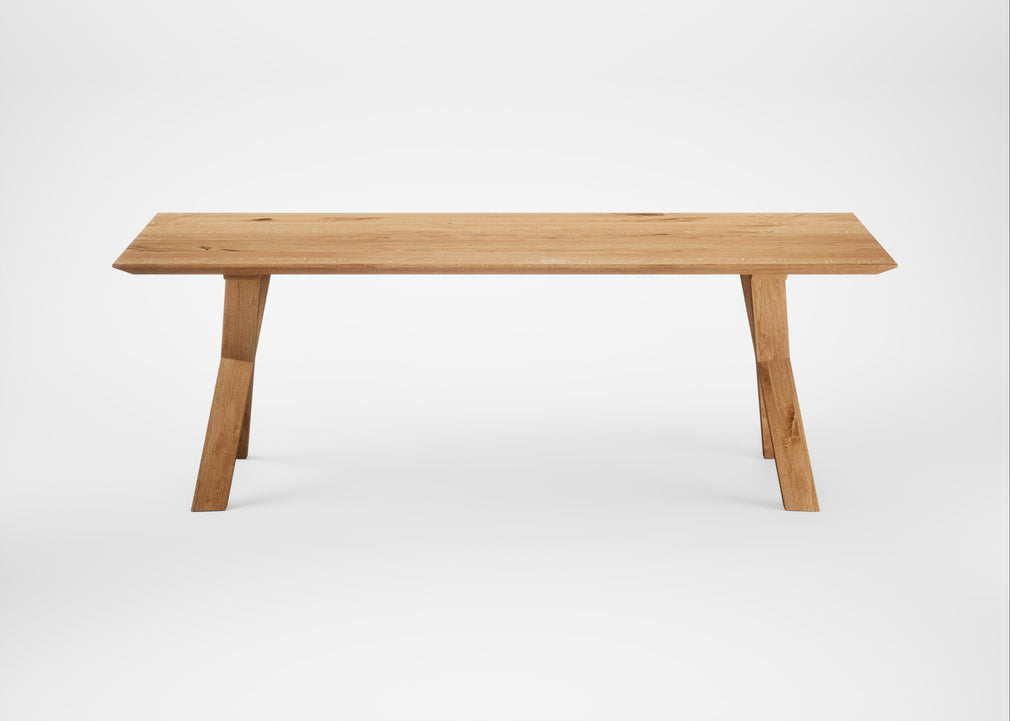 Bespoke Dining Table Oslo Natural Oiled Oak / 220cm / 90cm