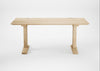 Bespoke Dining Table Lisbon White Oiled Oak / 180cm / 90cm