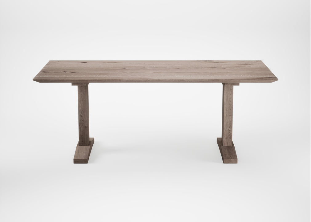 Bespoke Dining Table Lisbon Grey Oiled Oak / 200cm / 100cm