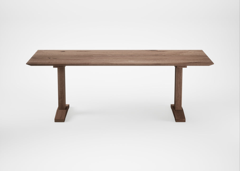 Bespoke Dining Table Lisbon Smoked Oiled Oak / 220cm / 100cm