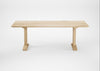 Bespoke Dining Table Lisbon White Oiled Oak / 220cm / 100cm