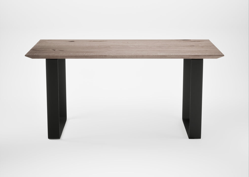 Bespoke Dining Table Prague Grey Oiled Oak / 160cm / 90cm
