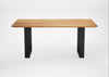 Bespoke Dining Table Prague Natural Oiled Oak / 180cm / 100cm
