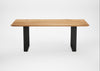 Bespoke Dining Table Prague Natural Oiled Oak / 200cm / 100cm