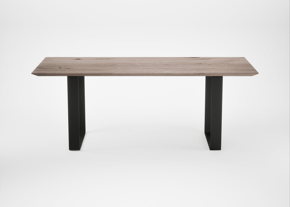 Bespoke Dining Table Prague Grey Oiled Oak / 200cm / 90cm