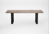 Bespoke Dining Table Prague Grey Oiled Oak / 220cm / 100cm