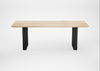 Bespoke Dining Table Prague White Oiled Oak / 220cm / 100cm